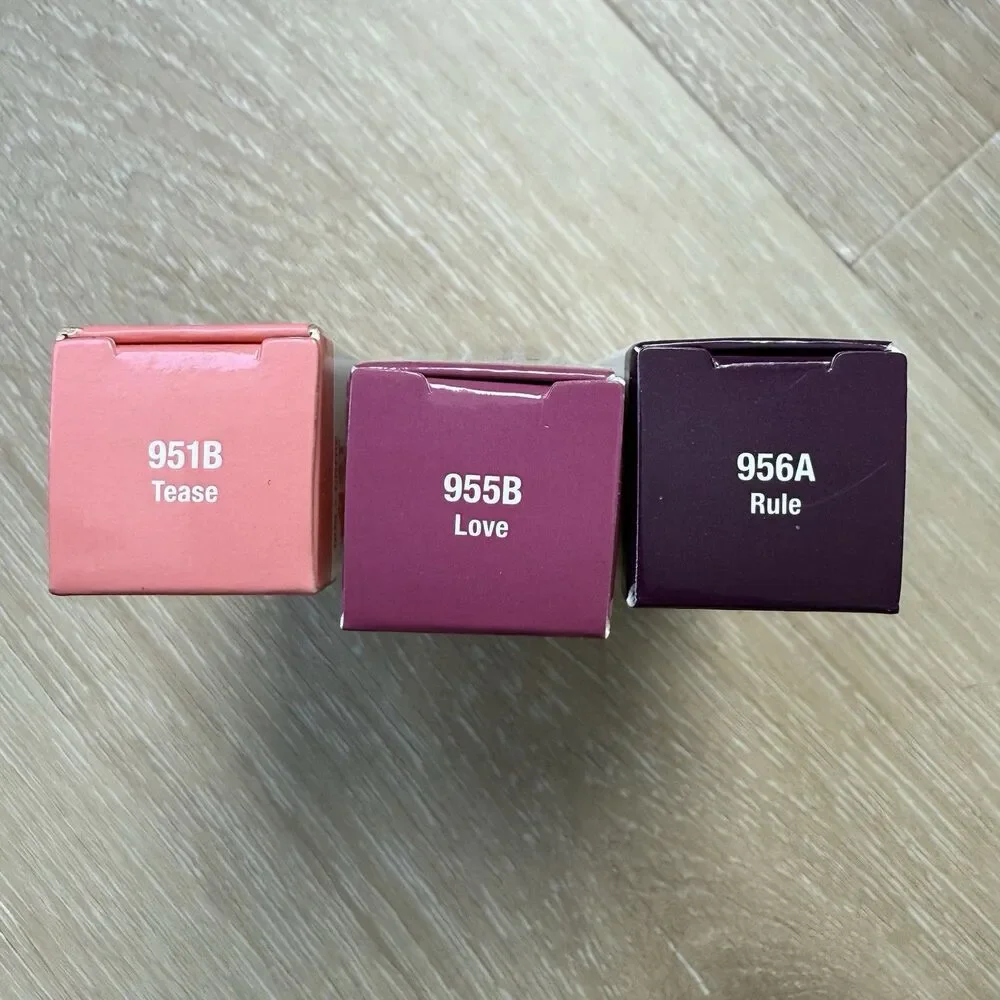 Lot (3) NIB Wet N Wild Perfect Pout Gel Lip Balm 951B Tease 955B Love 956A Rule